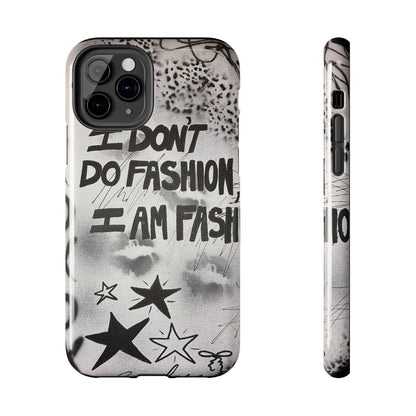 "i am fashion" airbrush iPhone case