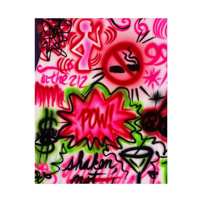 "in the 212" airbrush rolled print