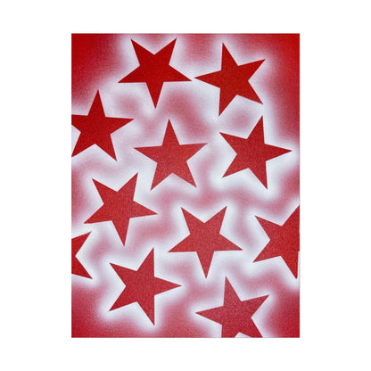 "spicy stardust" airbrush rolled print