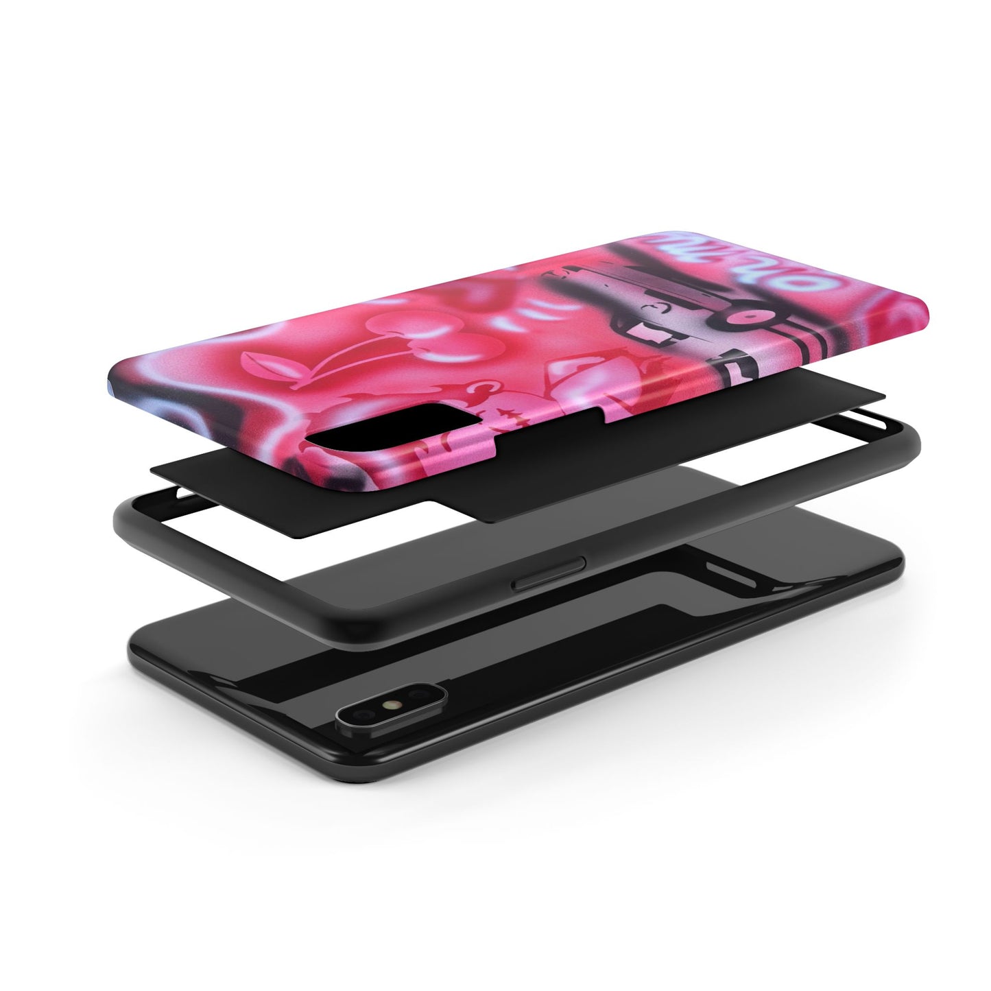 "on her way" airbrush iPhone case