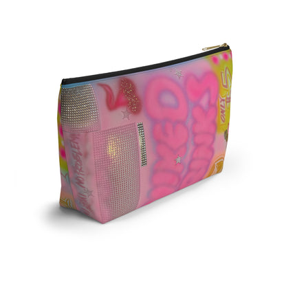 "mixed drinks" airbrush makeup pouch