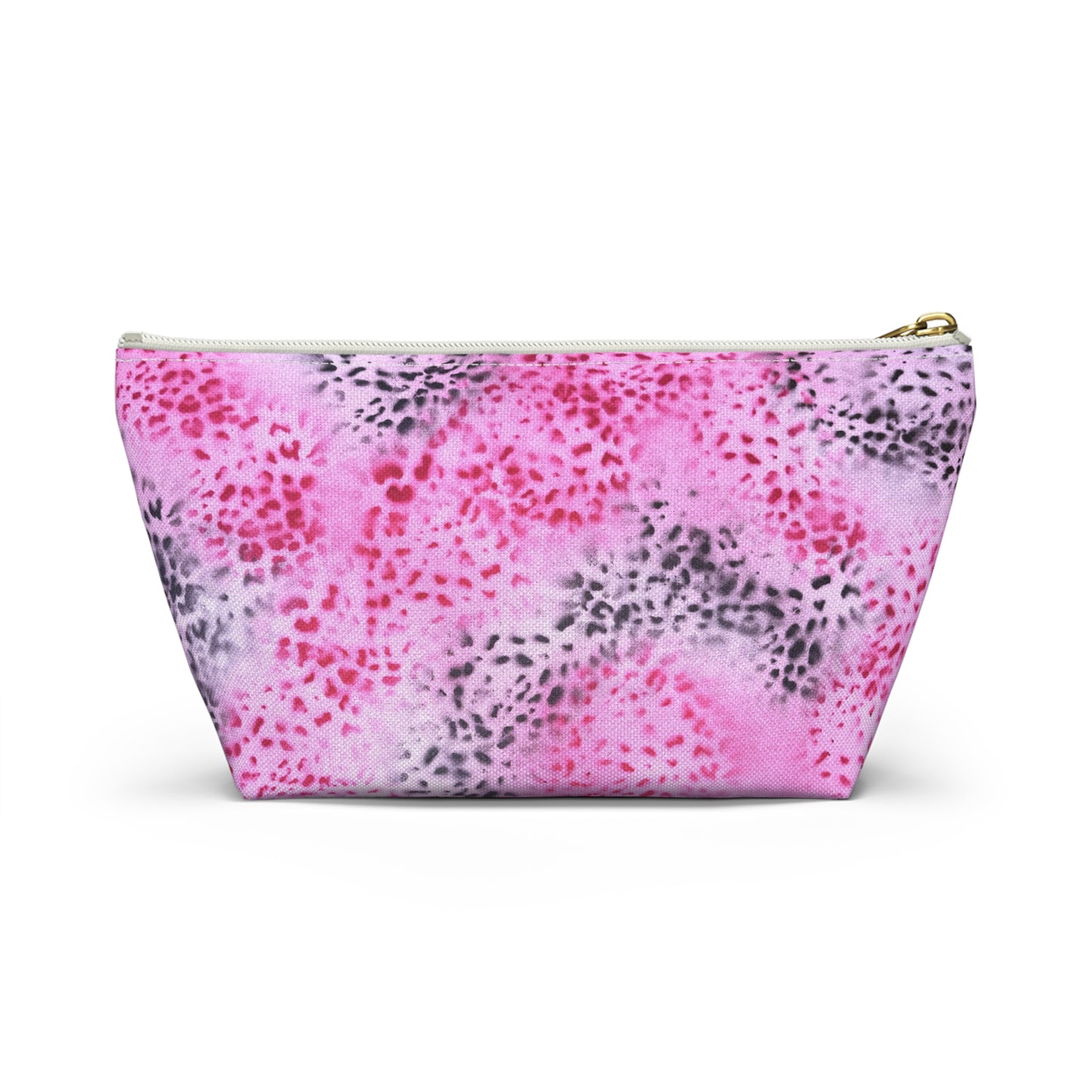 "pink cheetah pt. 2" airbrush makeup pouch