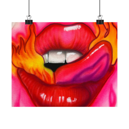 "flaming lips pt. 2" airbrush horizontal print