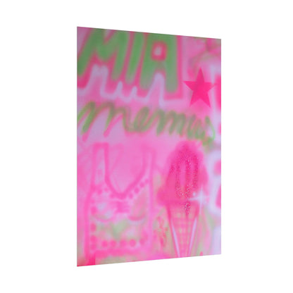 "miami matcha" airbrush rolled print