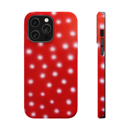 MagSafe "cherry crush polka dot" airbrush iPhone case