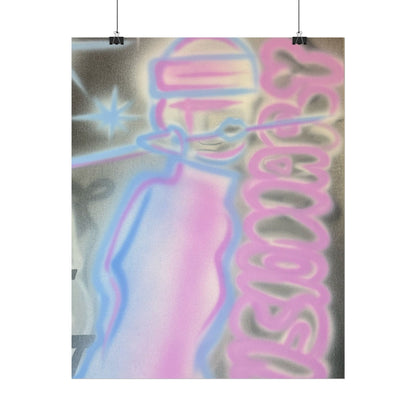 "visionary" pt. 2 airbrush rolled print