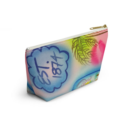 "in the wave" airbrush makeup pouch