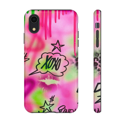 "xoxo" airbrush iPhone case