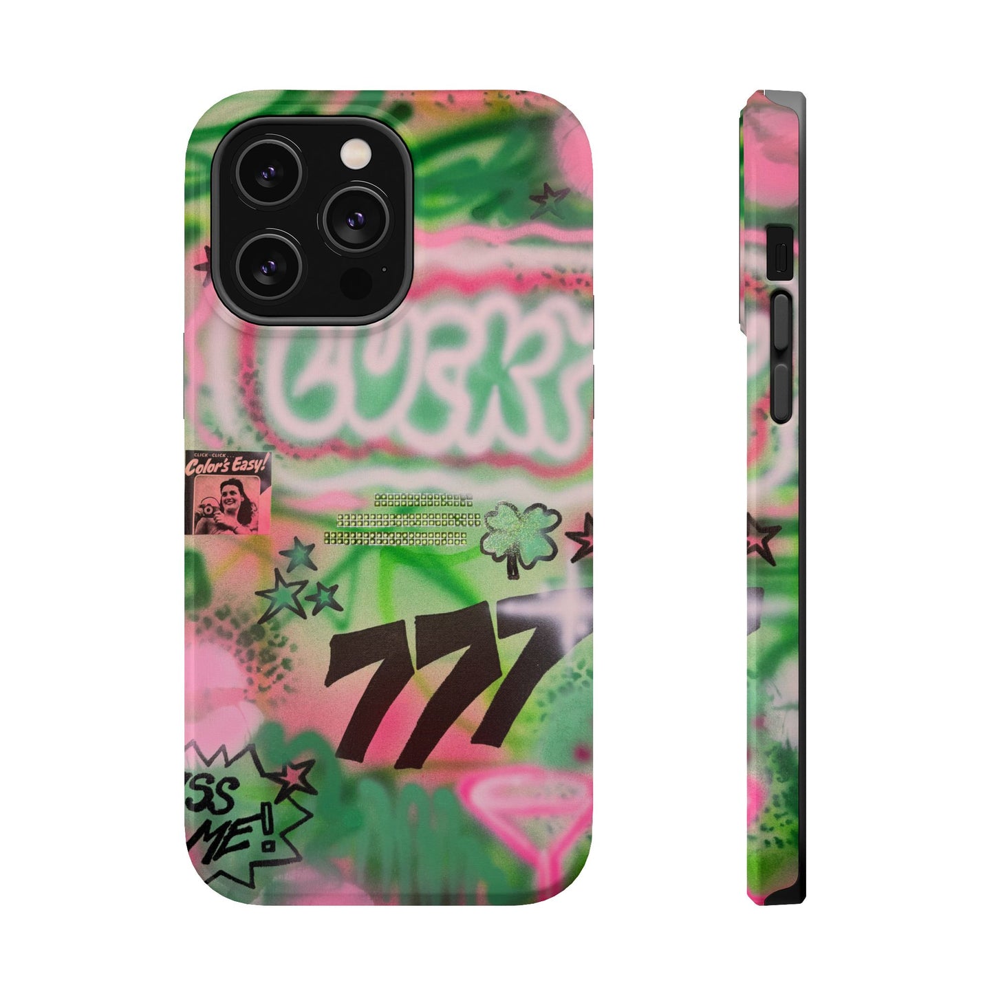 MagSafe "so lucky" airbrush iPhone case