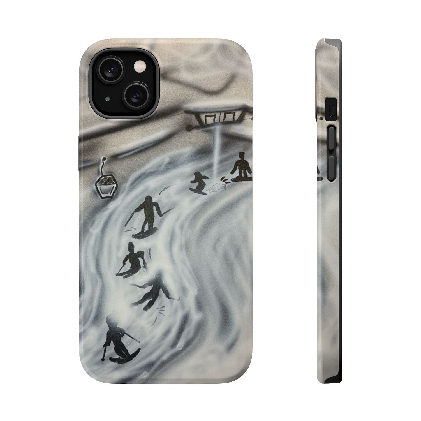 MagSafe "arctic avalanche" airbrush iPhone case