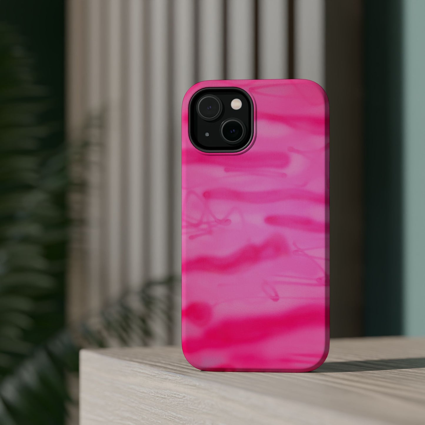 MagSafe "pink camo" airbrush iPhone case