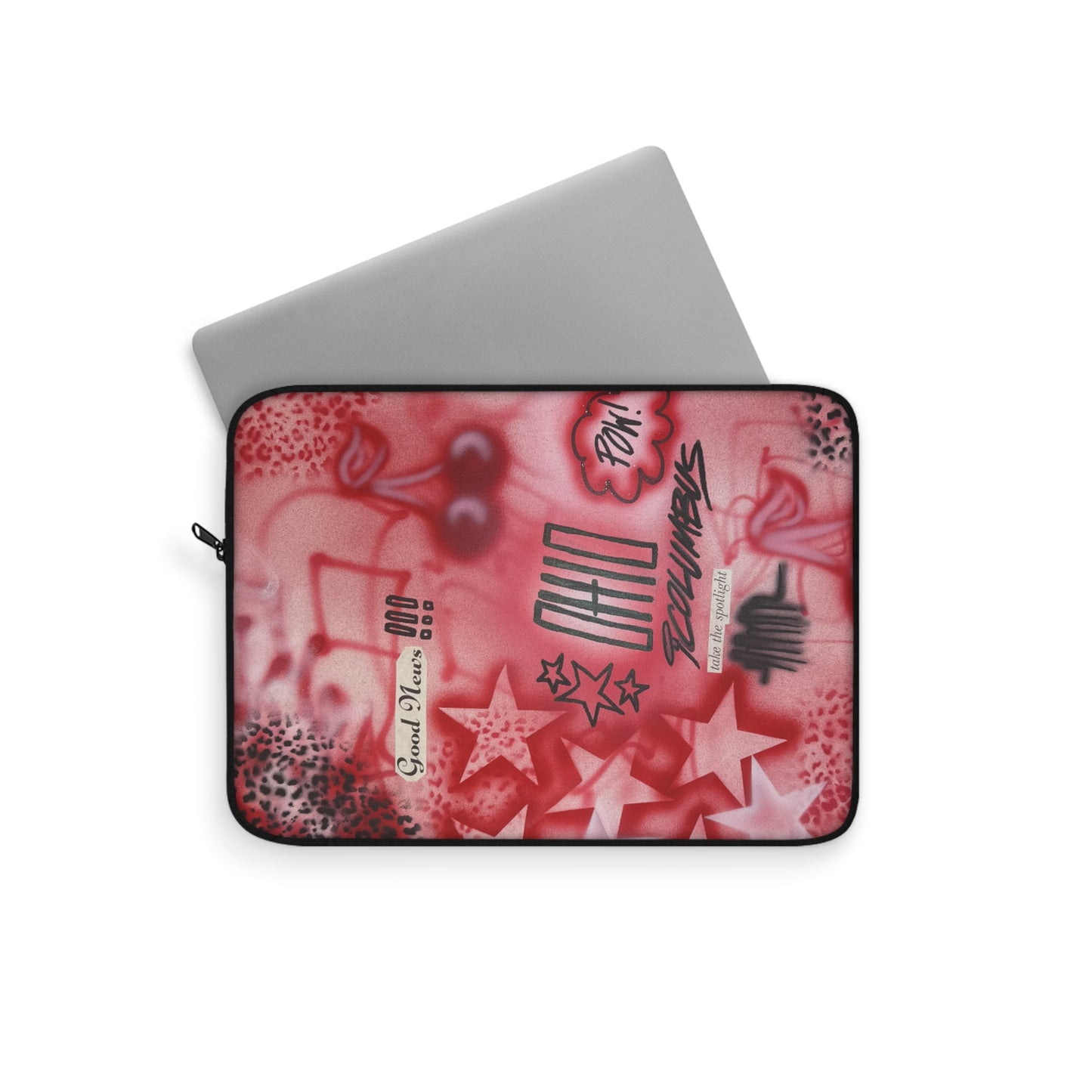 "columbus, ohio" airbrush laptop sleeve