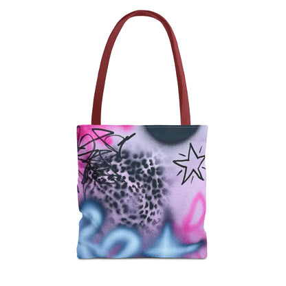 "onyx cheetah" airbrush tote bag