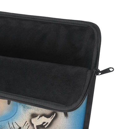"high in the clouds" airbrush laptop sleeve