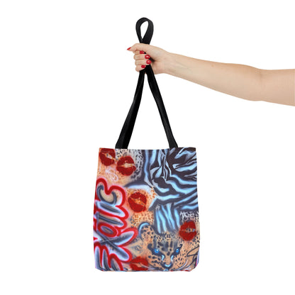 "in the wild" airbrush tote bag