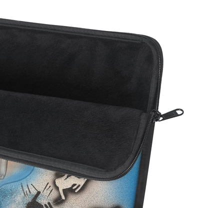 "high in the clouds" airbrush laptop sleeve