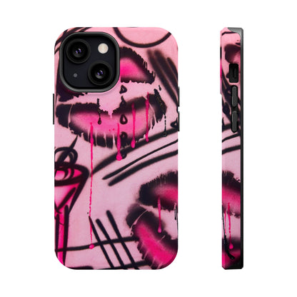 MagSafe "glossy pout" airbrush iPhone case