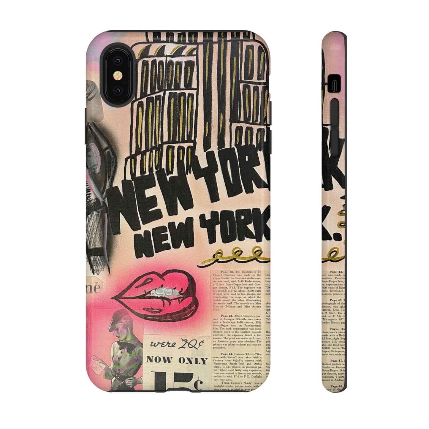 "new york, new york" airbrush iPhone case