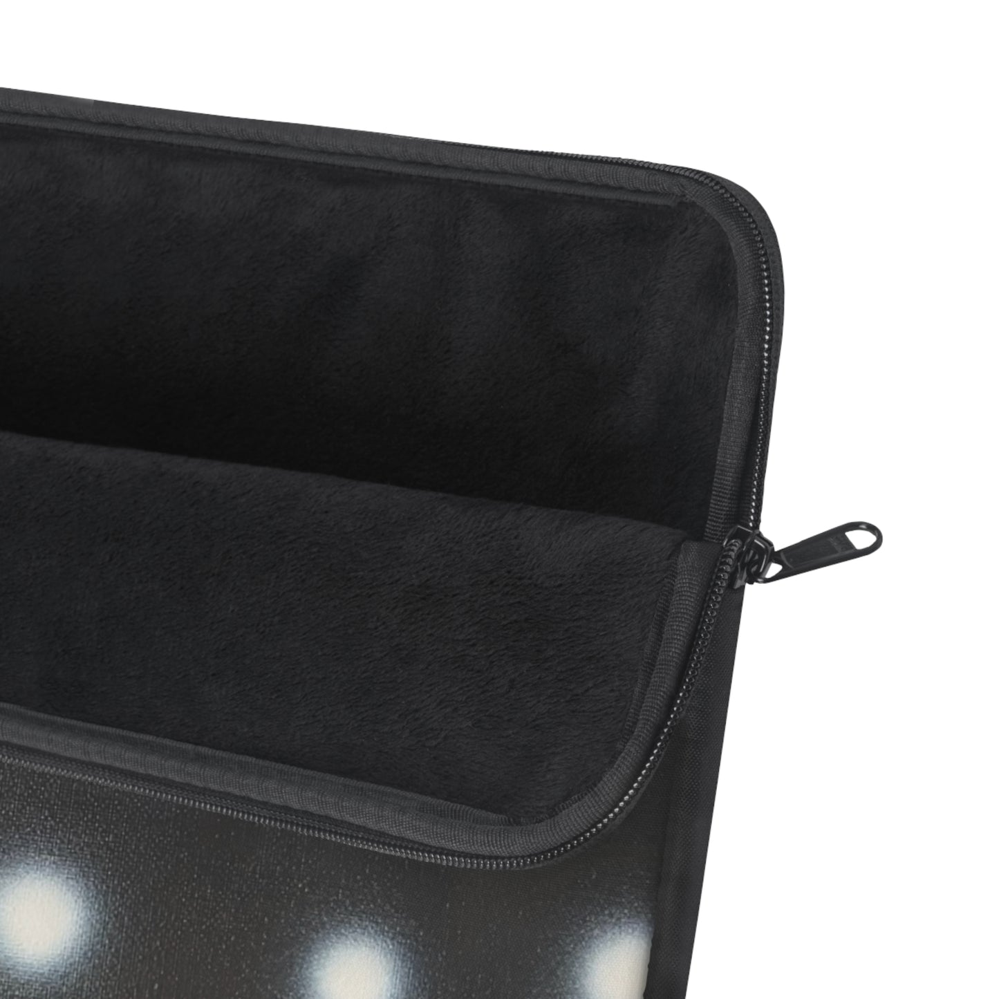 "coconut noir polka dot" airbrush laptop sleeve