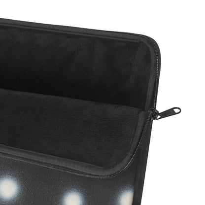 "coconut noir polka dot" airbrush laptop sleeve