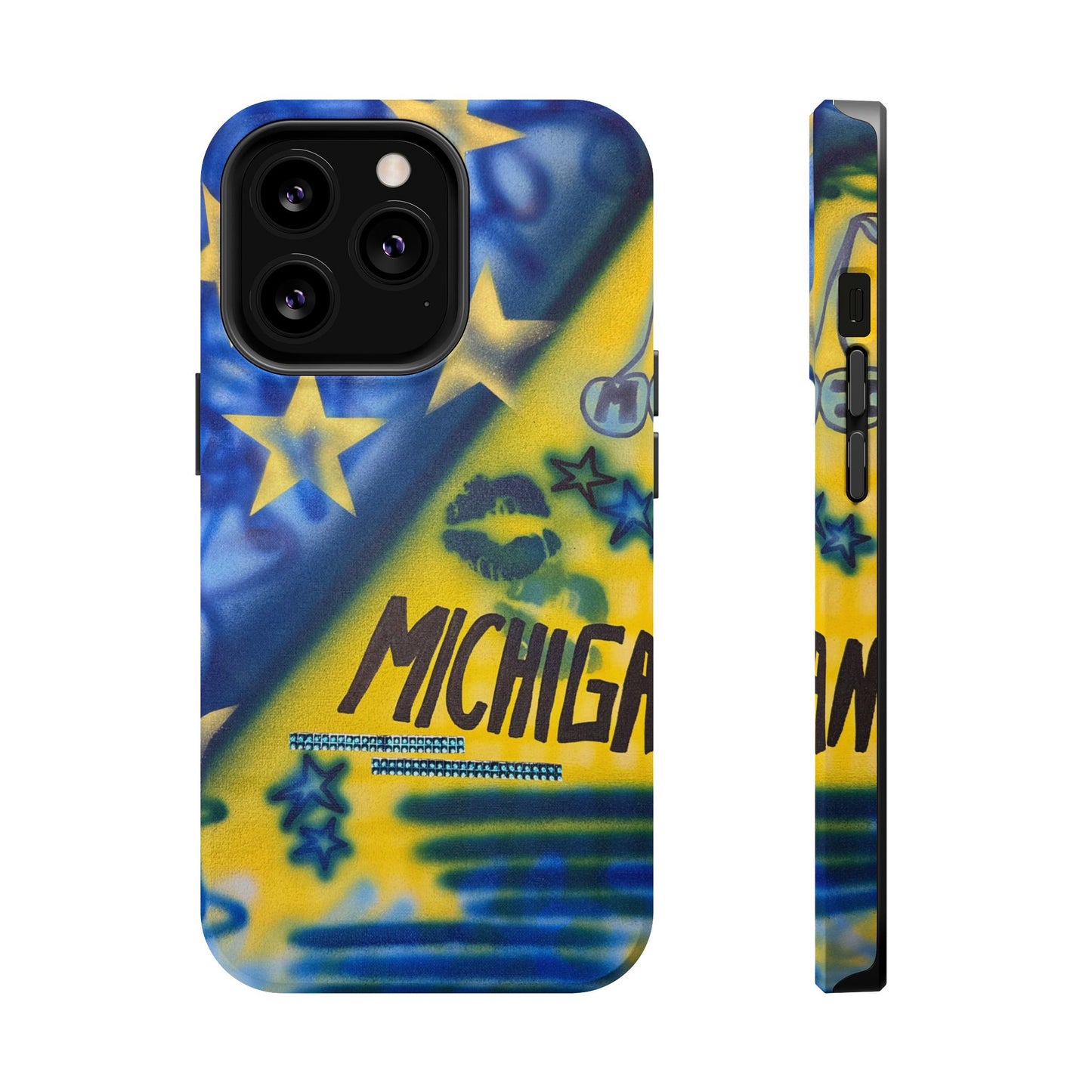 MagSafe "ann arbor, mi" airbrush iPhone case