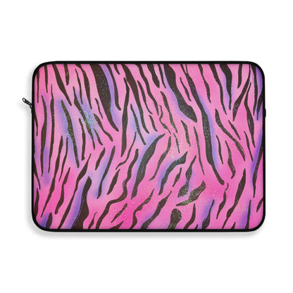 "glitter zebra" airbrush laptop sleeve