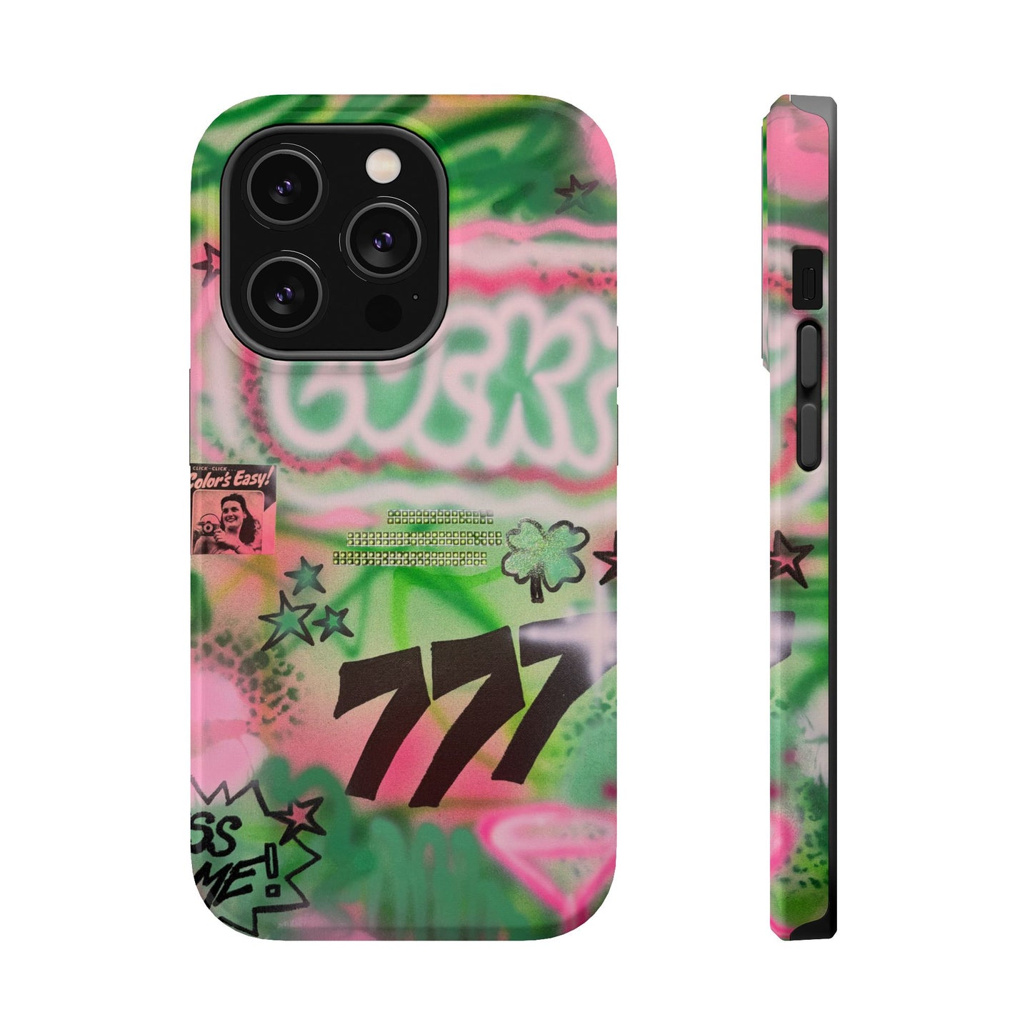 MagSafe "so lucky" airbrush iPhone case