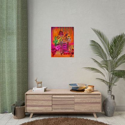 "wild, wild west" airbrush rolled print