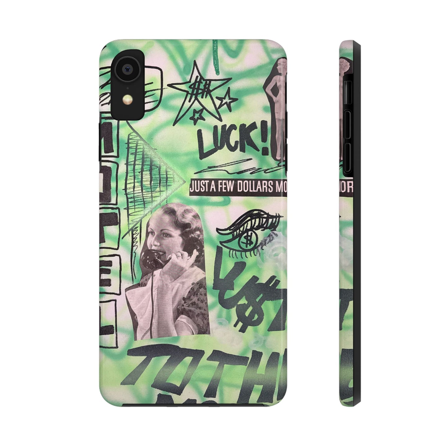"lust over luck" airbrush iPhone case