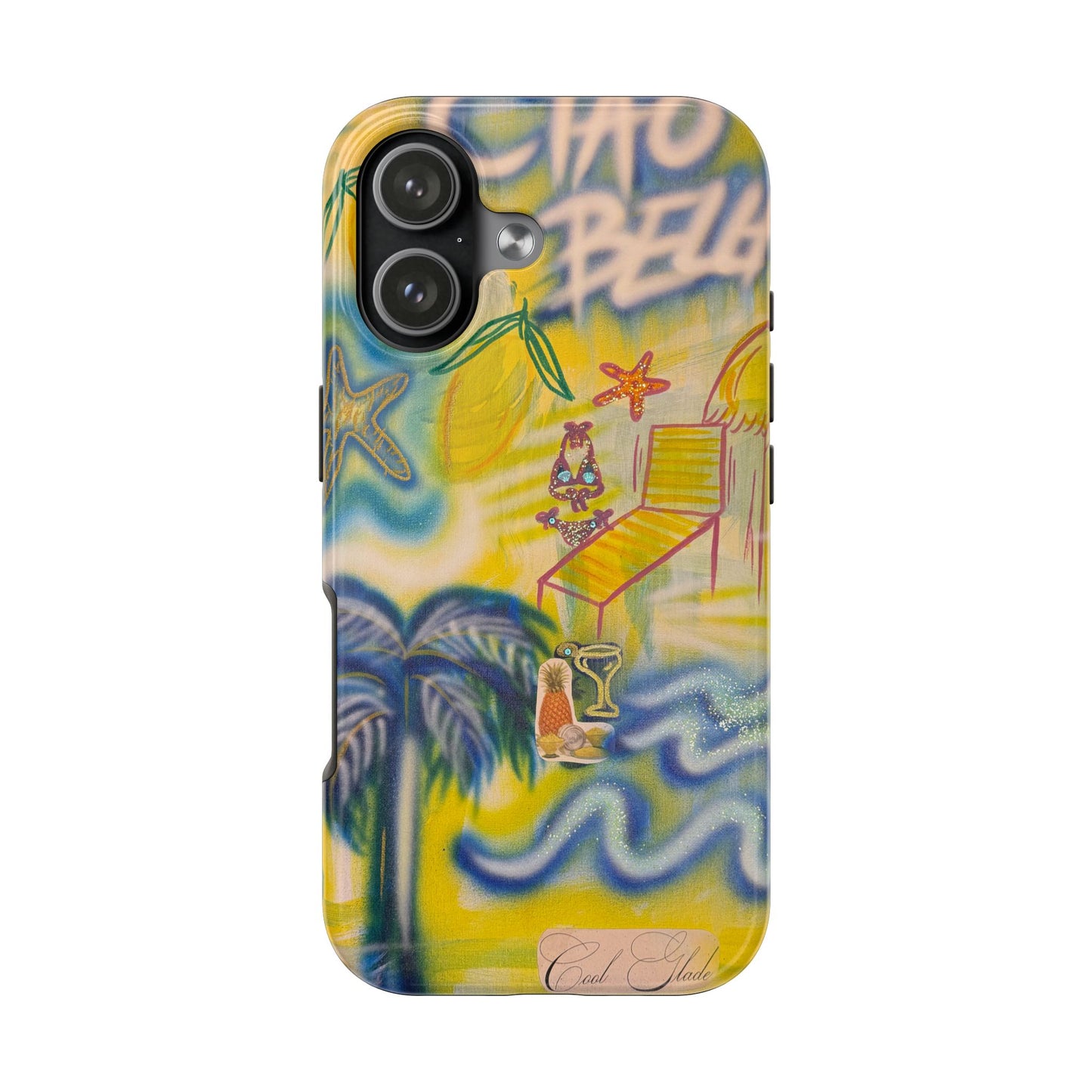 "ciao bella" airbrush iPhone case