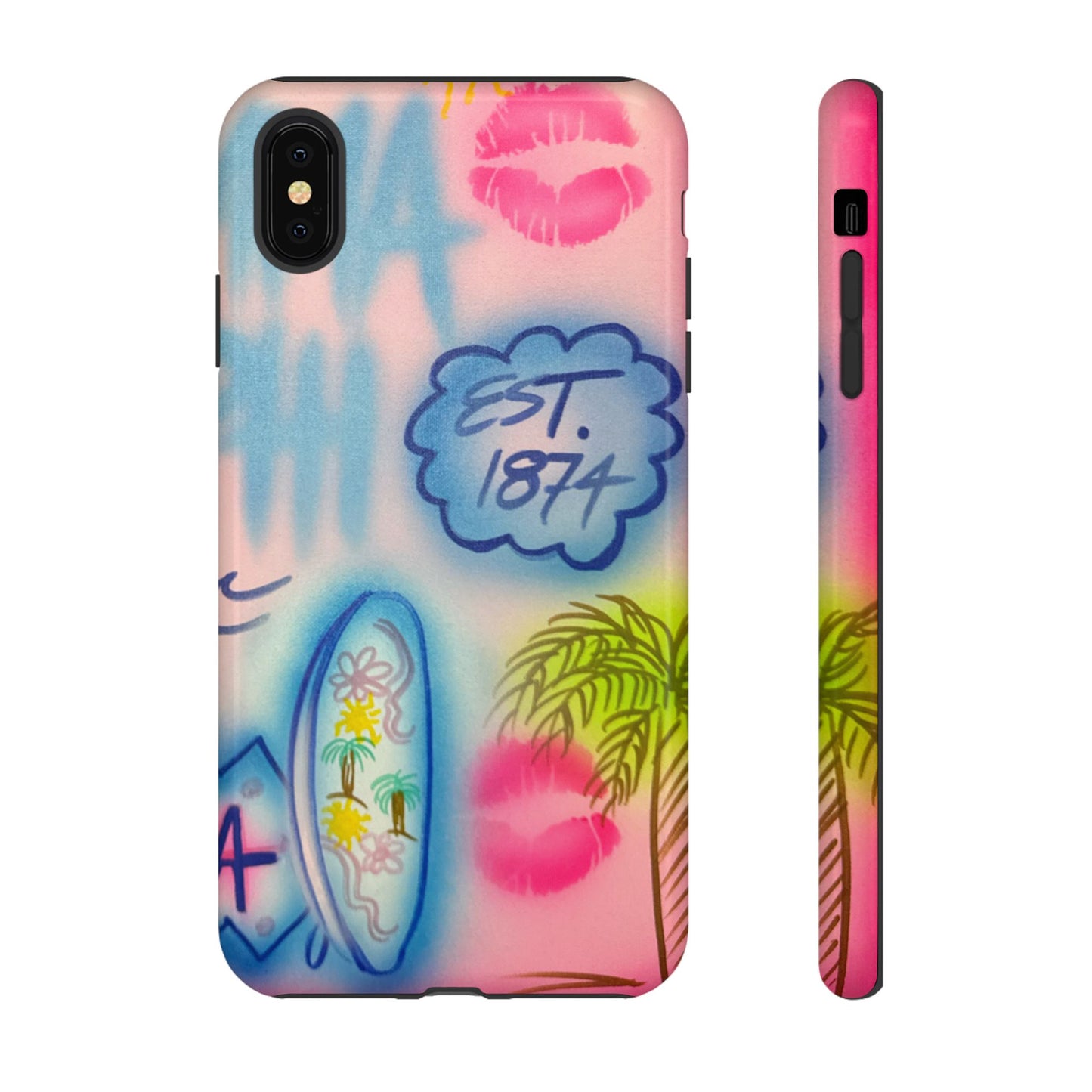 "in the wave" airbrush iPhone case