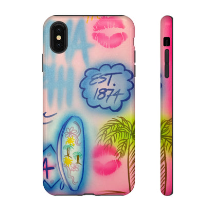 "in the wave" airbrush iPhone case