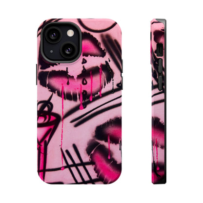 MagSafe "glossy pout" airbrush iPhone case