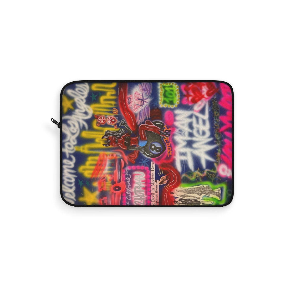 "im an angel" airbrush laptop sleeve