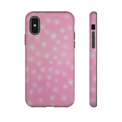 "strawberry swirl polka dot" airbrush iPhone case
