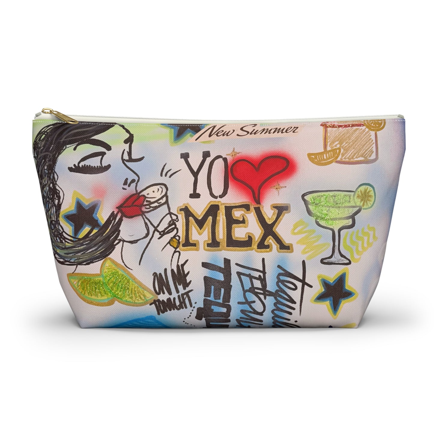 "salted lime" airbrush makeup pouch