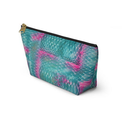 "snake skin" airbrush makeup pouch