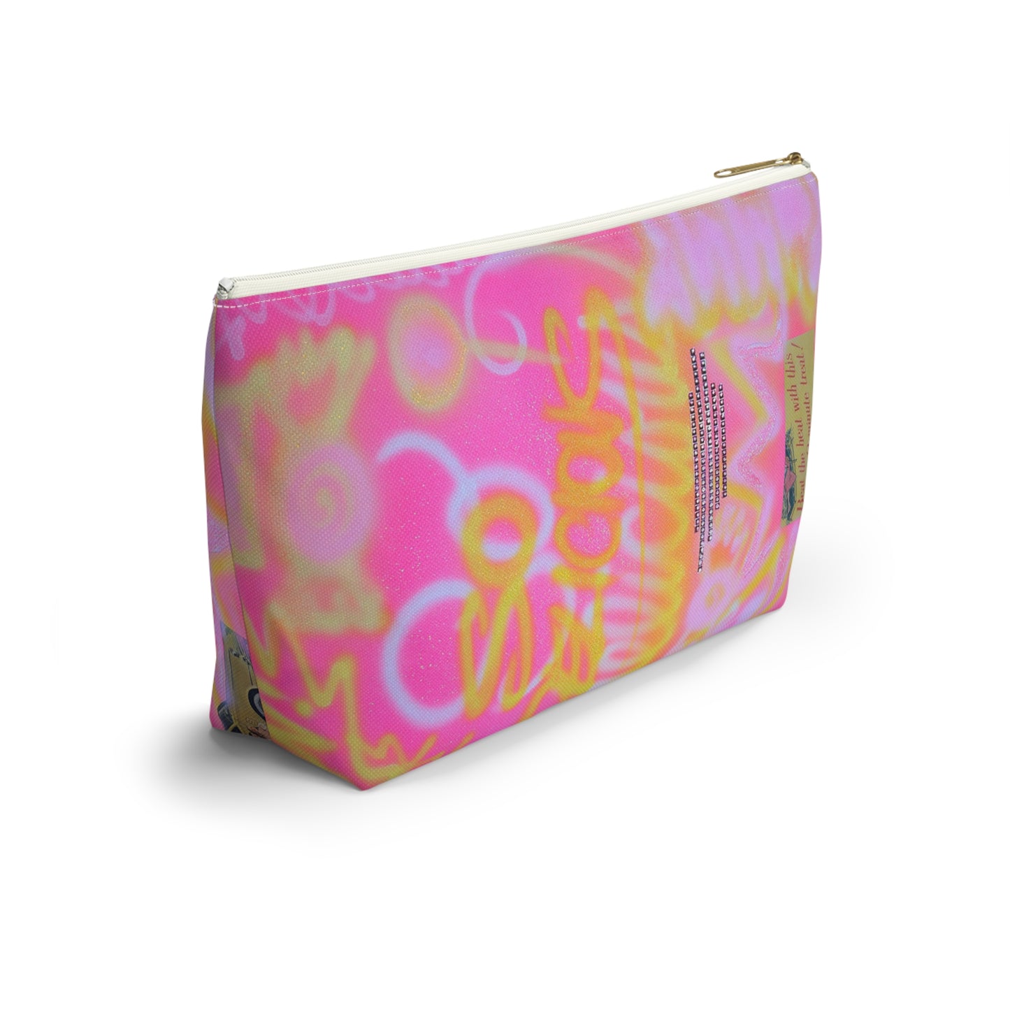 "so delicious" airbrush makeup pouch