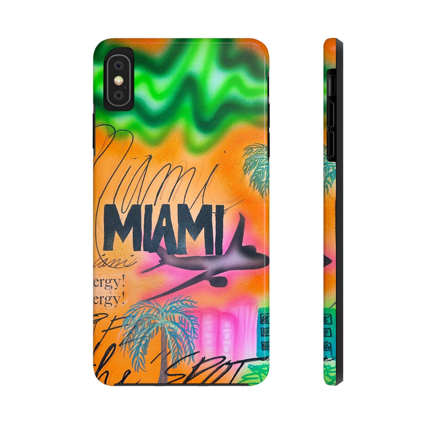 "miami, fl" airbrush iPhone case