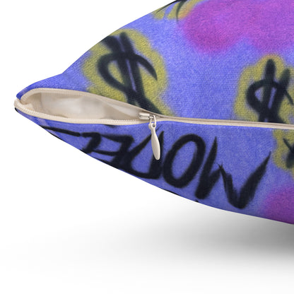 "eye$ on lies" airbrush pillow