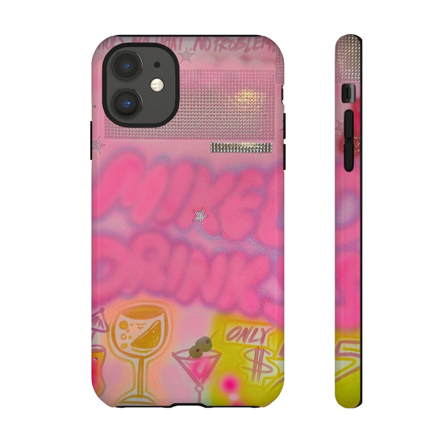 "mixed drinks" airbrush iPhone case