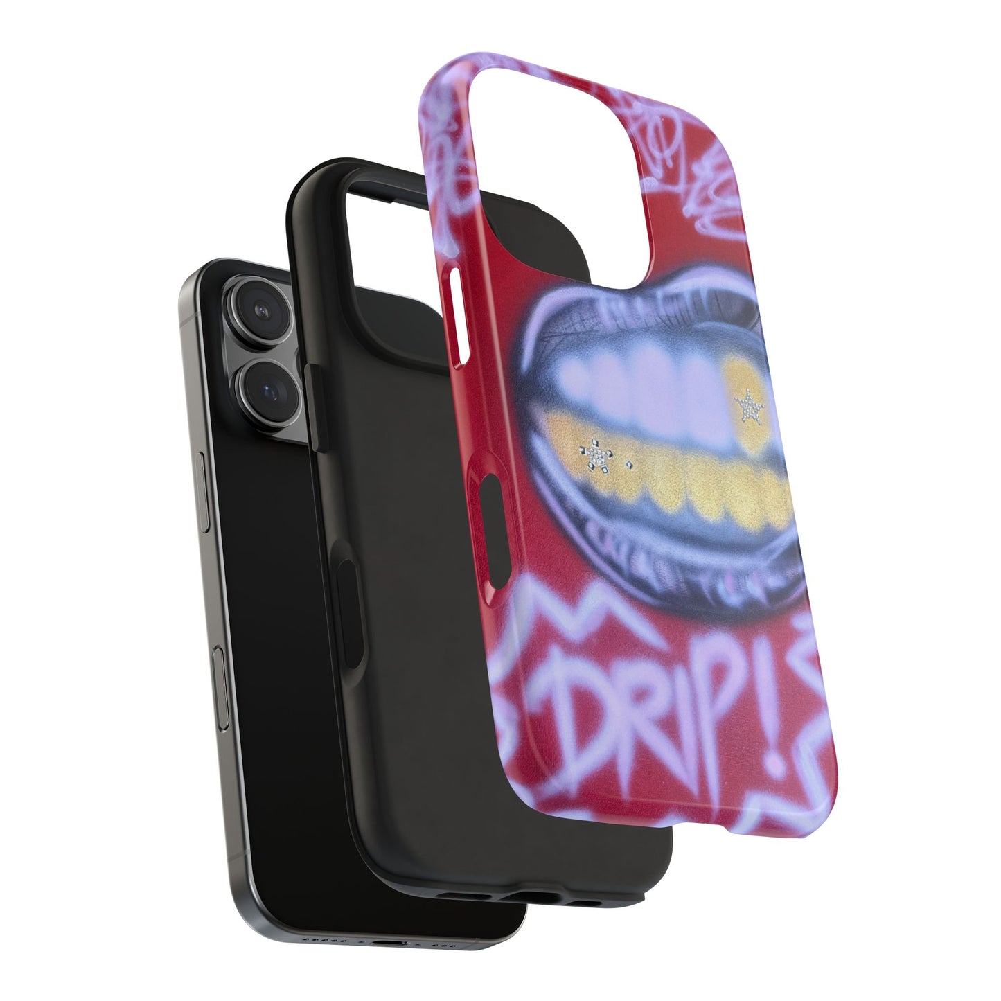 "tooth drip" airbrush iPhone case