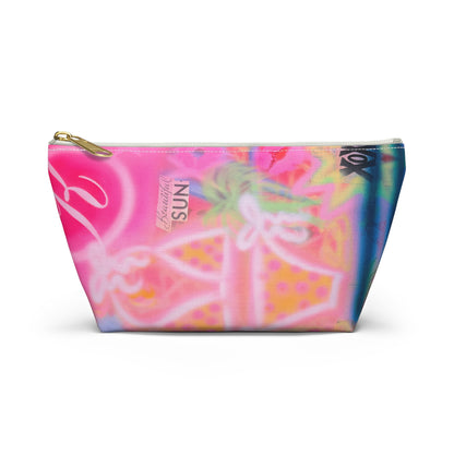 "santa monica strawberry" airbrush makeup pouch
