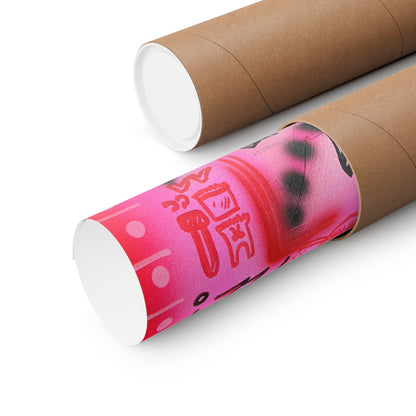 "extra dirty, plz" airbrush horizontal print