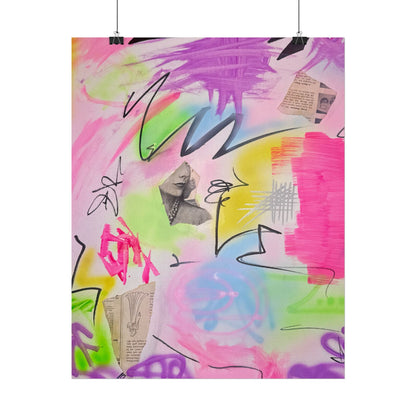 "pastel static" airbrush rolled print