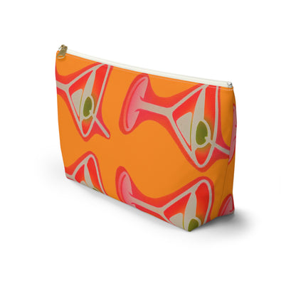 "shaken, not stirred" airbrush makeup pouch