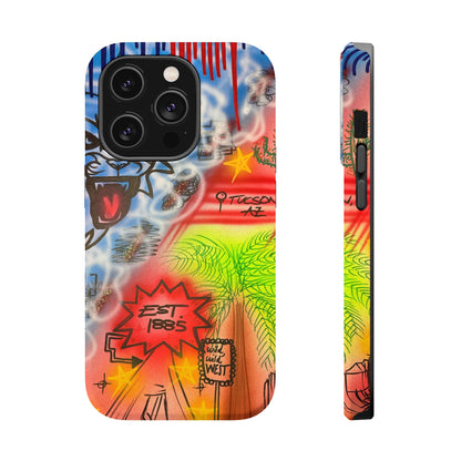 MagSafe "university of arizona pt. 2" airbrush iPhone case