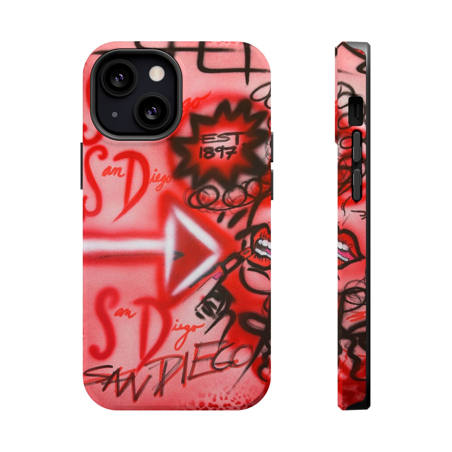 MagSafe "san diego" airbrush iPhone case