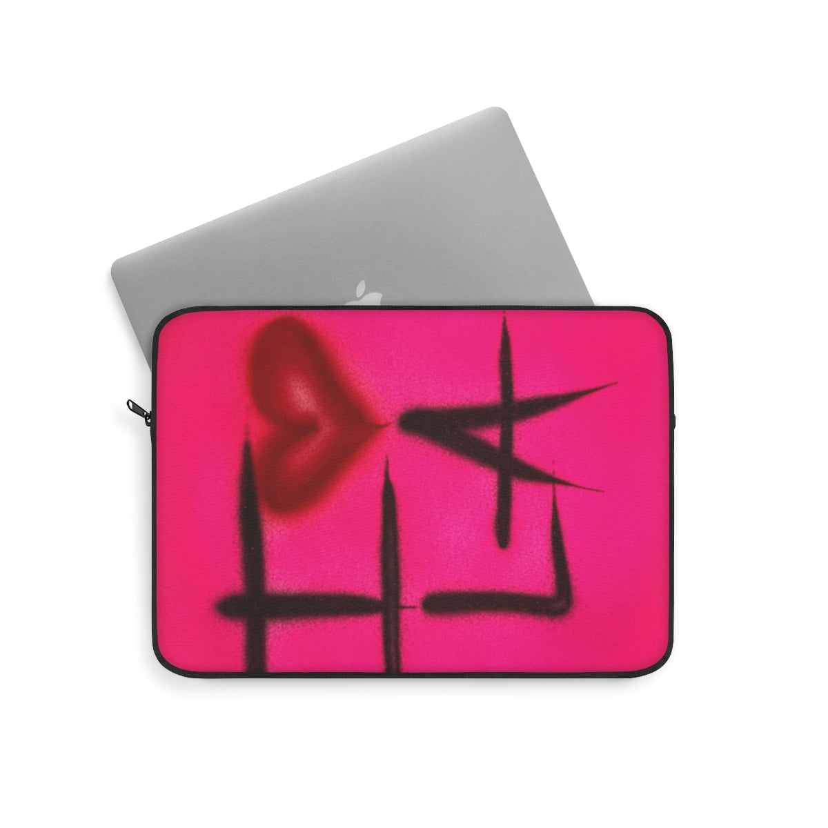 "i <3 la" airbrush laptop sleeve