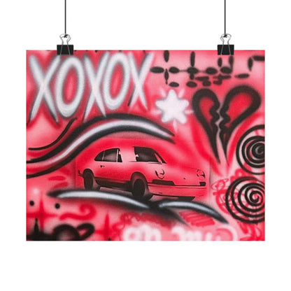 "lucky you! pt. 3" airbrush horizontal print